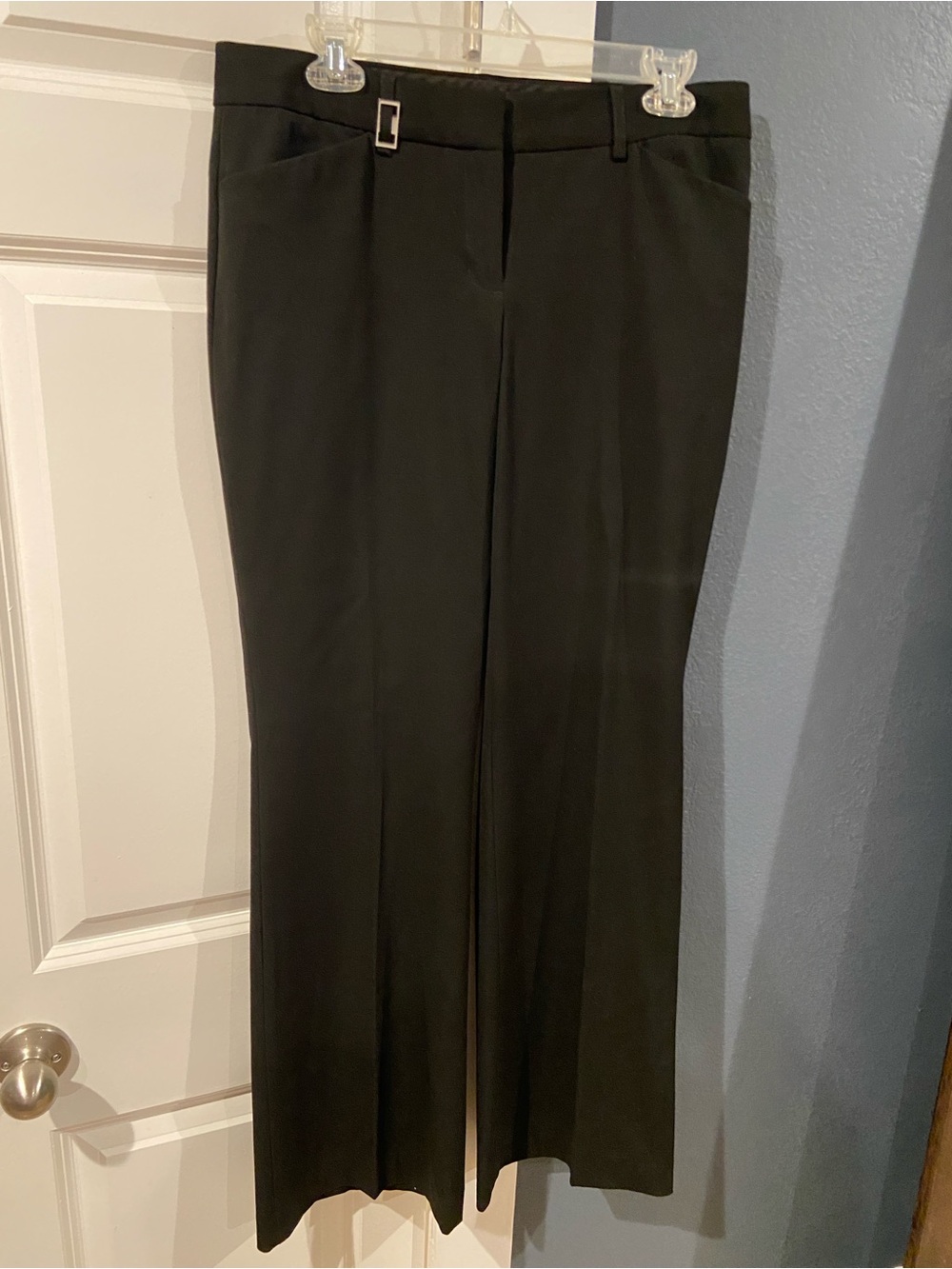 Express Black Straight-Leg Dress Trousers